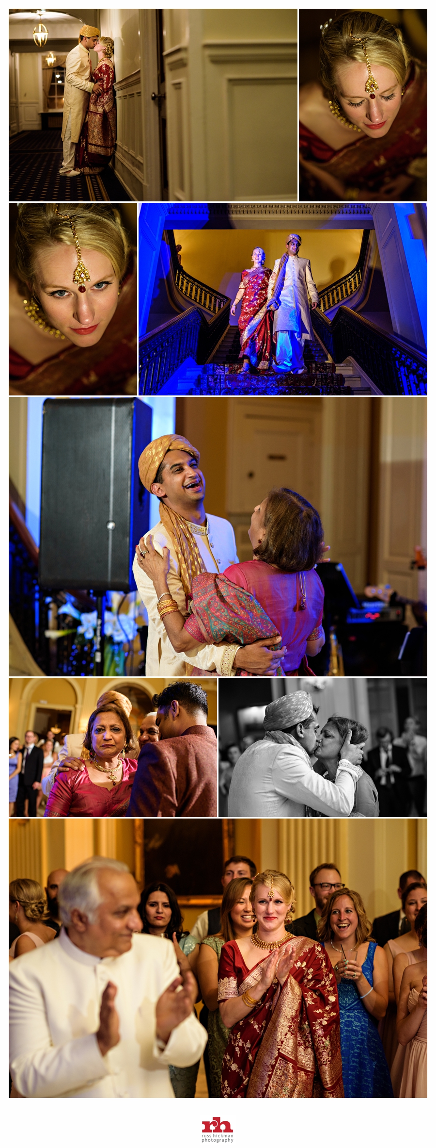 A Mother and Son Dance at his Indian Fusion Wedding at The Racquet Club of Philadelphia.